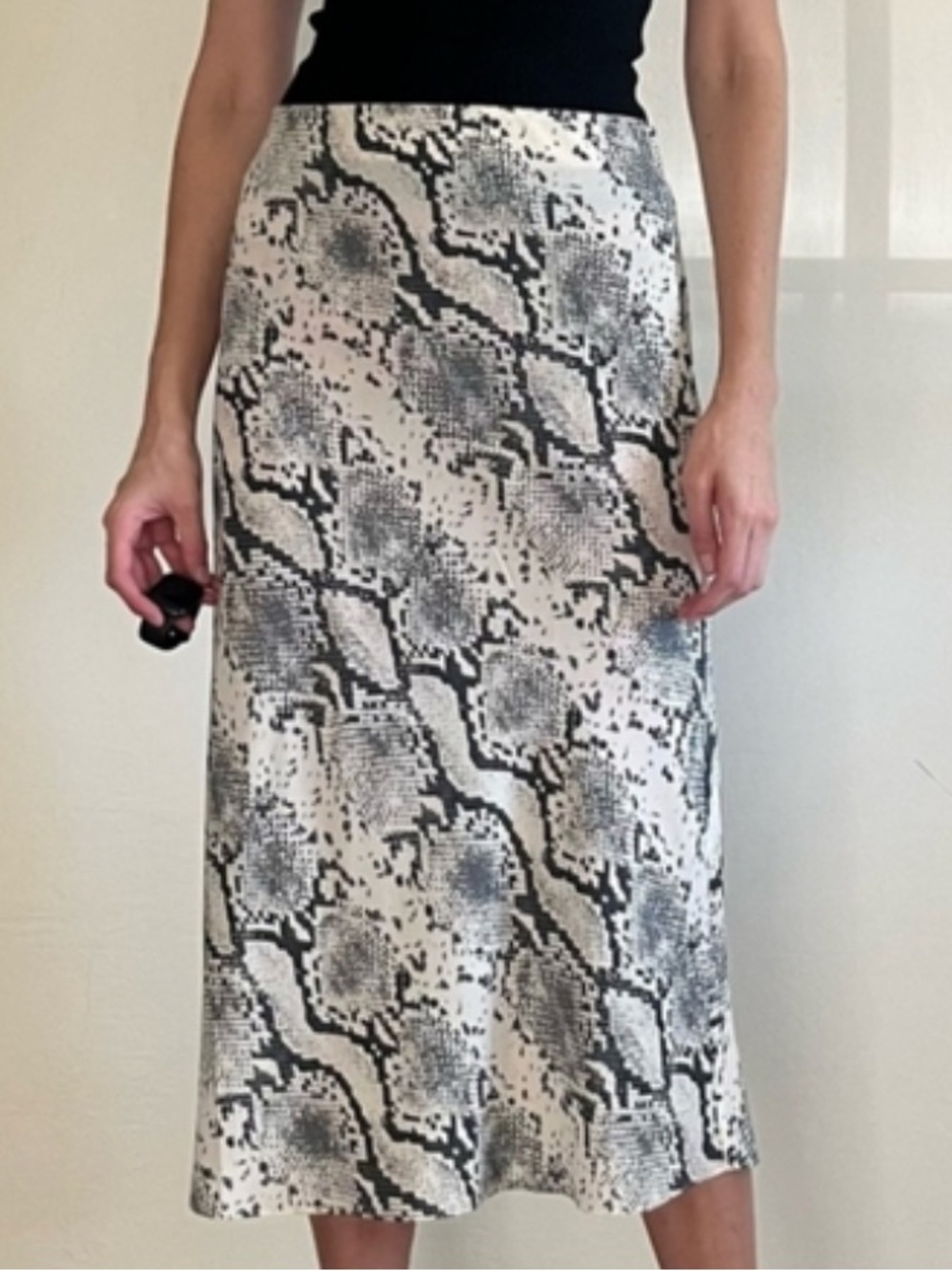 Wilfred Free by Artizia Skirt Snake Print pattern